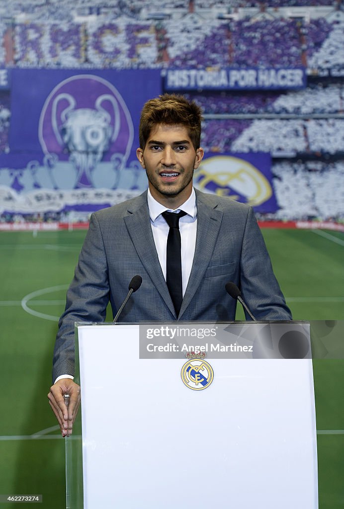 Real Madrid Unveil New Signing Lucas Silva