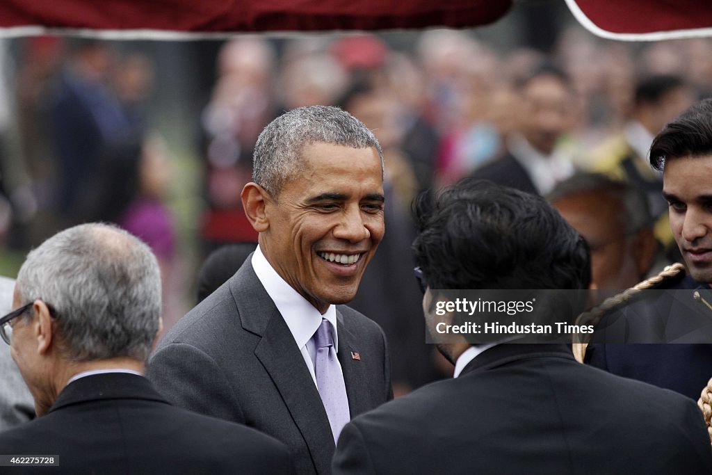 U.S. President Barack Obama Attends 'At Home' Reception At Rashtrapati Bhavan