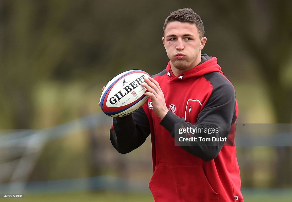 England Saxons Rugby Union Training Session & Press Conference