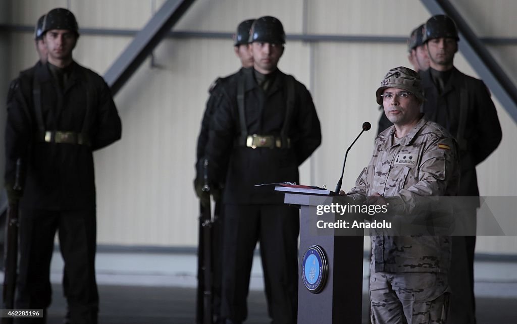 Netherlands hand over NATO's patriot missiles duty to Spain in Adana, Turkey