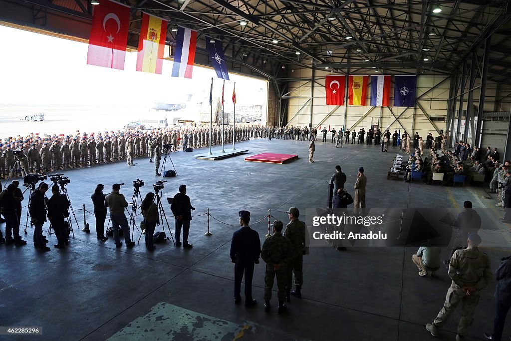 Netherlands hand over NATO's patriot missiles duty to Spain in Adana, Turkey