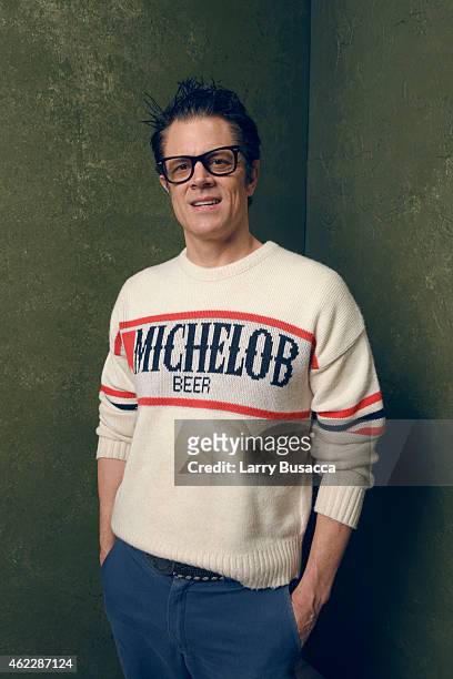 Producer Johnny Knoxville of "Being Evel" poses for a portrait at the Village at the Lift Presented by McDonald's McCafe during the 2015 Sundance...