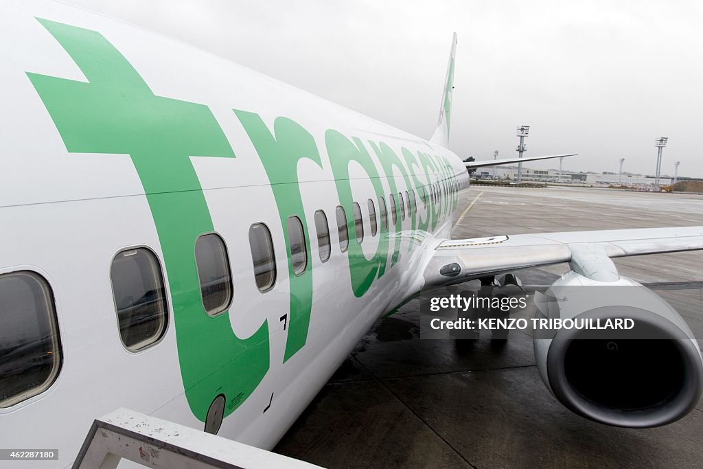 FRANCE-TRANSPORT-PLANE-TRANSAVIA