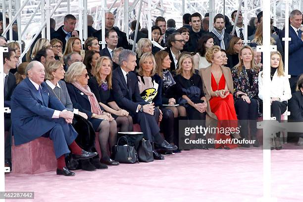 Baron and Baroness Albert Frere, Bernadette Chirac, Ambassador of USA in France, Jane D. Hartley, Owner of LVMH Luxury Group Bernard Arnault, his...