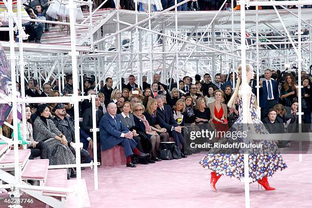 Peter Marino, Baron and Baroness Albert Frere, Bernadette Chirac, Ambassador of USA in France, Jane D. Hartley, Owner of LVMH Luxury Group Bernard...