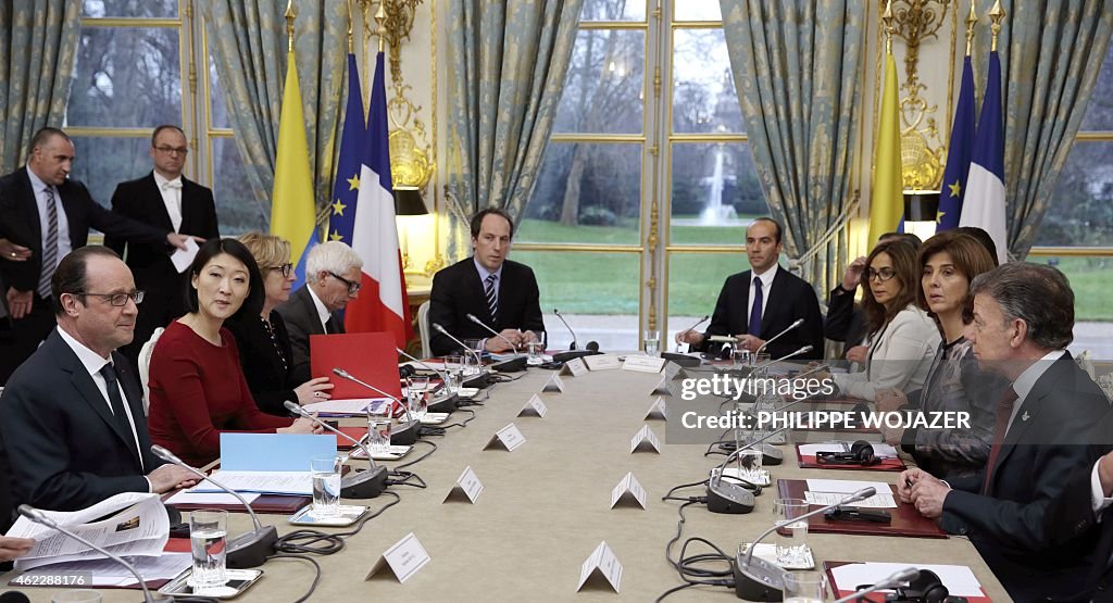 FRANCE-COLOMBIA-HOLLANDE