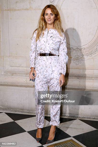 Alexia Niedzielski attends the Christian Dior show as part of Paris Fashion Week Haute Couture Spring/Summer 2015 on January 26, 2015 in Paris,...