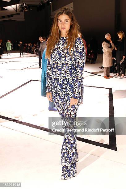 Sonia Sieff attends the Giambattista Valli show as part of Paris Fashion Week Haute Couture Spring/Summer 2015 on January 26, 2015 in Paris, France.