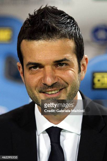 Andrea Stramaccioni head coach of Udinese Calcio looks during the Serie A match between Empoli FC and Udinese Calcio at Stadio Carlo Castellani on...