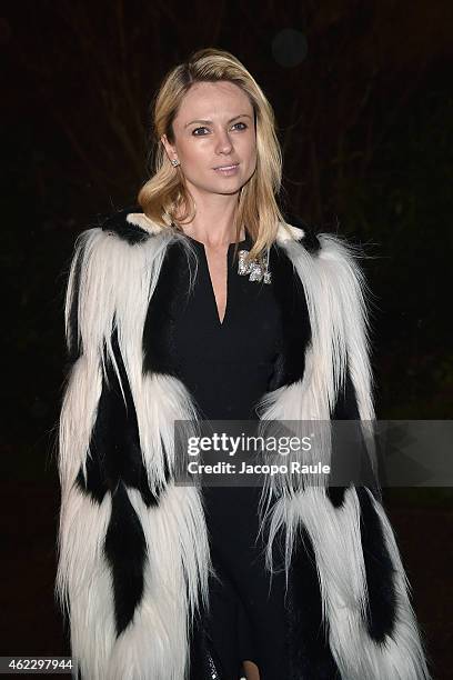 Inga Kozel attends the Giambattista Valli show as part of Paris Fashion Week Haute Couture Spring/Summer 2015 on January 26, 2015 in Paris, France.