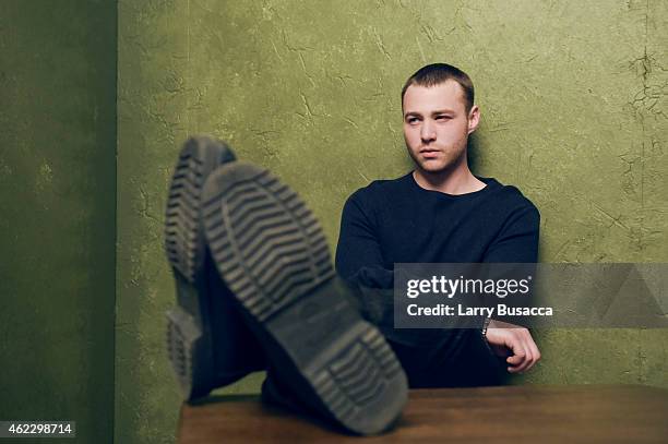 Actor Emory Cohen of "Brooklyn" poses for a portrait at the Village at the Lift Presented by McDonald's McCafe during the 2015 Sundance Film Festival...