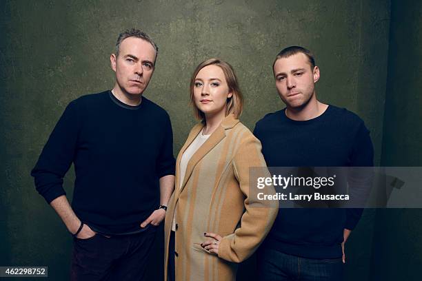 Director John Crowley, actress Saoirse Ronan and actor Emory Cohen of "Brooklyn" pose for a portrait at the Village at the Lift Presented by...