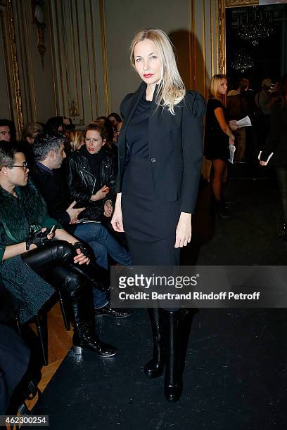 Photographer Melonie Foster Hennessy attends Alexis Mabille show as part of Paris Fashion Week Haute Couture Spring/Summer 2015 on January 26, 2015...