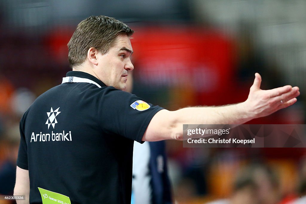 Iceland v Denmark Eight Finals - 24th Men's Handball World Championship