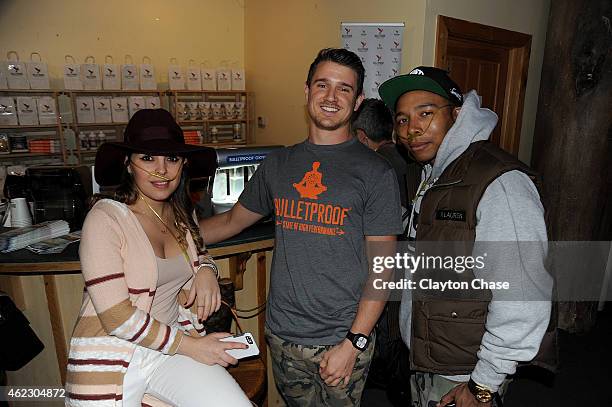 Nicole Curto and Allen Maldonado attend Music Lodge Hosts MTV Interview Studio on January 26, 2015 in Park City, Utah.