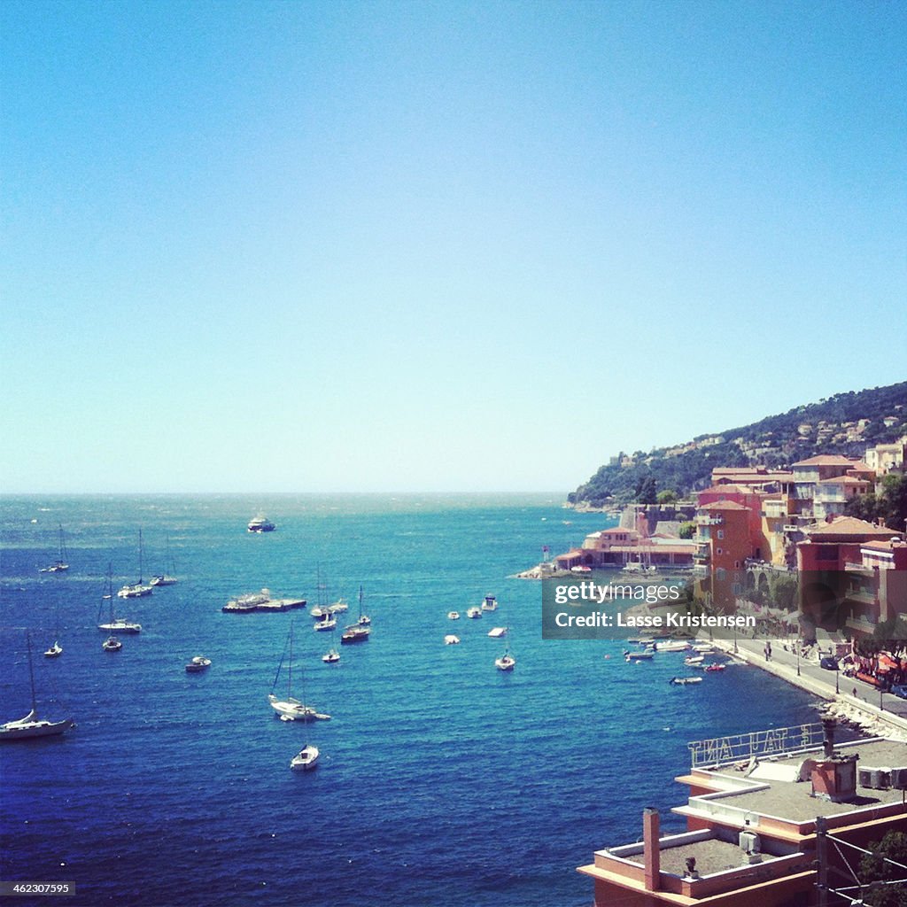 A view of Cote D'Azur, Southern France