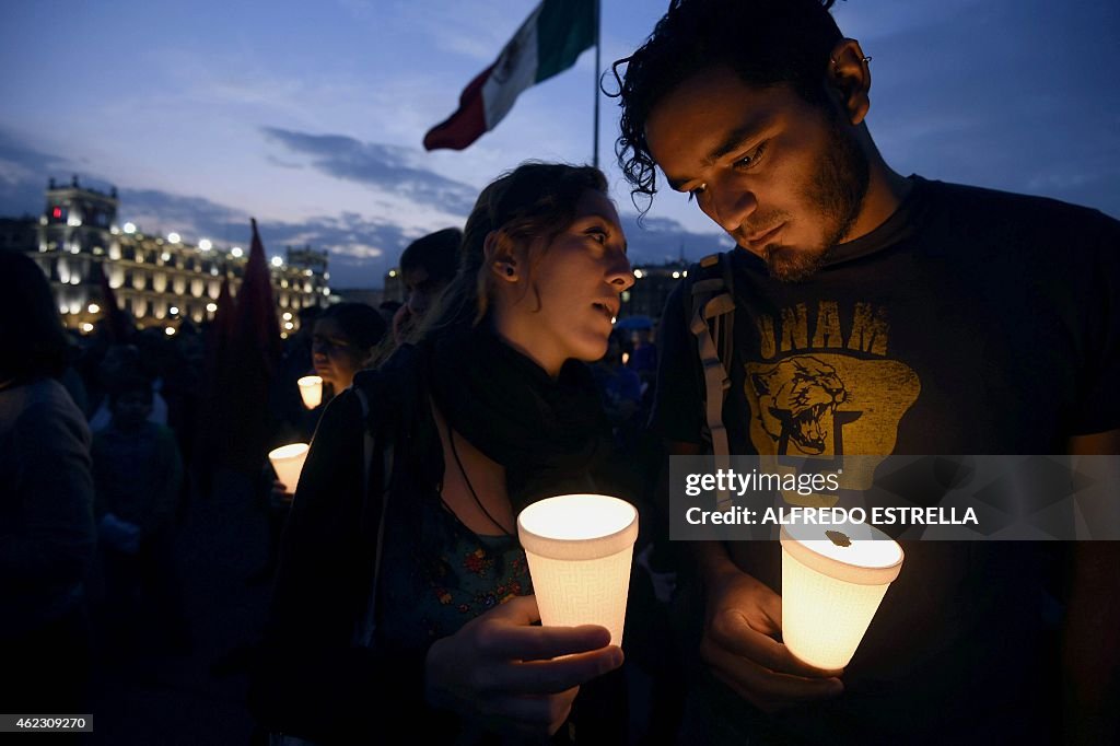 MEXICO-STUDENTS-CRIME-PROTEST