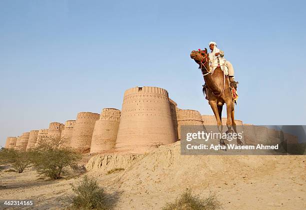 Derawar Fort is a large square fortress in Pakistan near Bahawalpur. The forty bastions of Derawar are visible for many miles in Cholistan Desert....