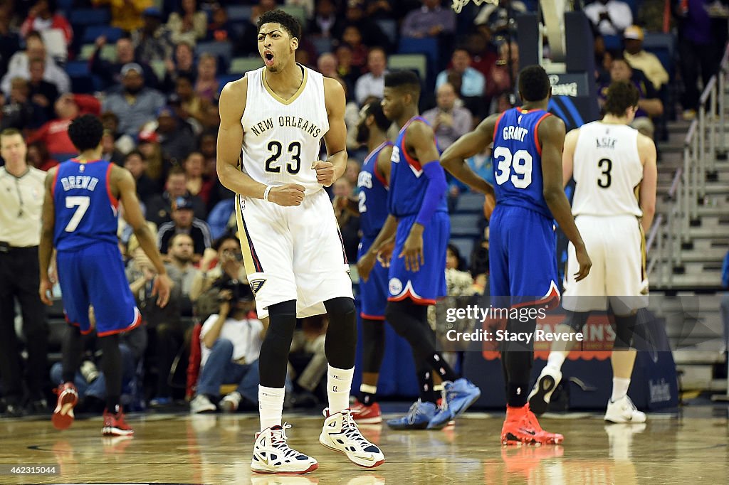 Philadelphia 76ers v New Orleans Pelicans