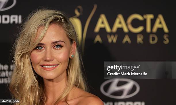 Anna Bamford arrives at the 4th AACTA Awards Luncheon at The Star on January 27, 2015 in Sydney, Australia.