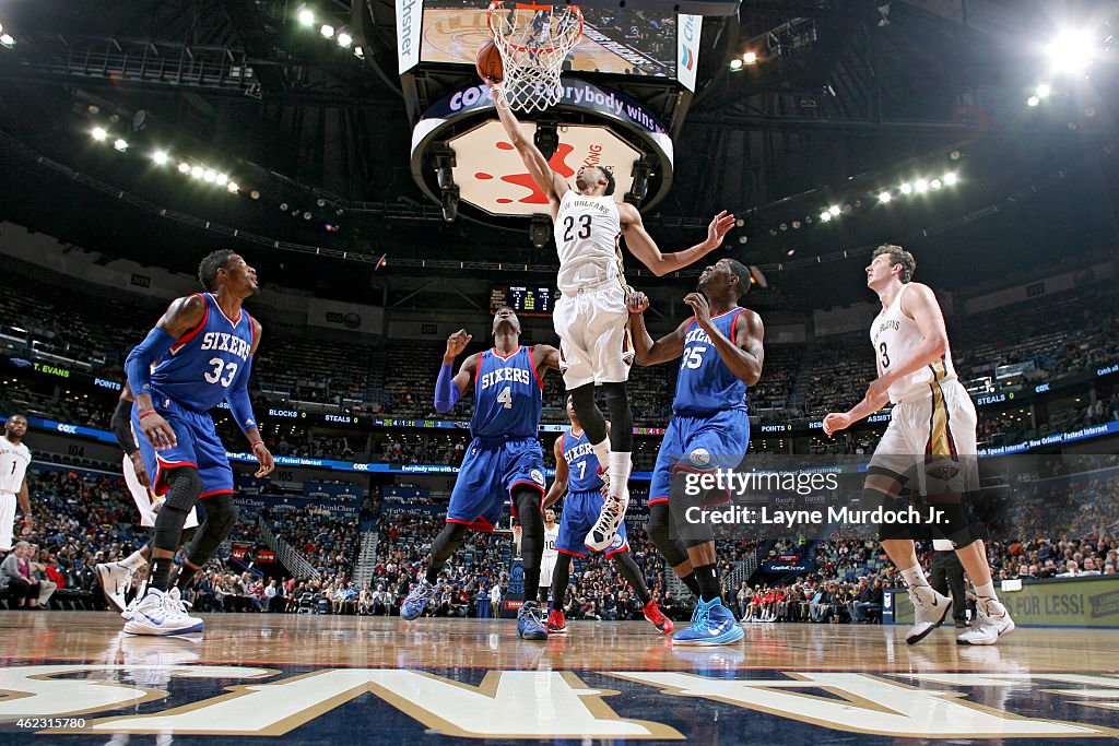 Philadelphia 76ers v New Orleans Pelicans