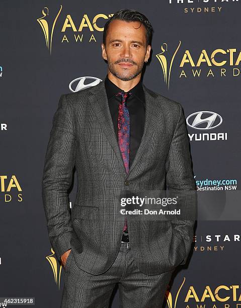 Damien Walsh-Howling arrives at the 4th AACTA Awards Luncheon at The Star on January 27, 2015 in Sydney, Australia.