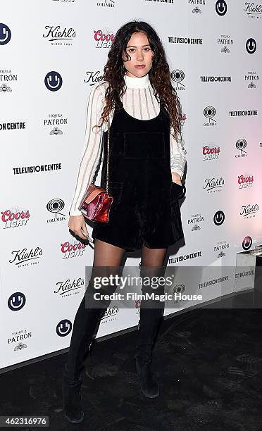 Eliza Doolittle arrives at Mark Ronson's album launch party at BBC Television Centre on January 23, 2015 in London, England.