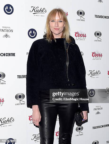 Jade Parfitt arrives at Mark Ronson's album launch party at BBC Television Centre on January 23, 2015 in London, England.