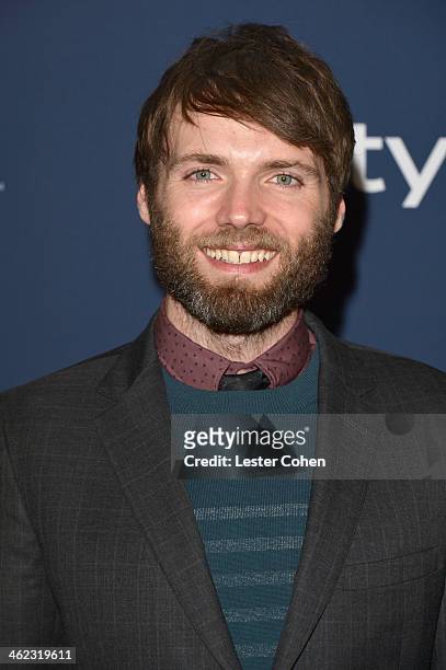 Actor Seth Gabel attends the 2014 InStyle And Warner Bros. 71st Annual Golden Globe Awards Post-Party held at The Beverly Hilton Hotel on January 12,...