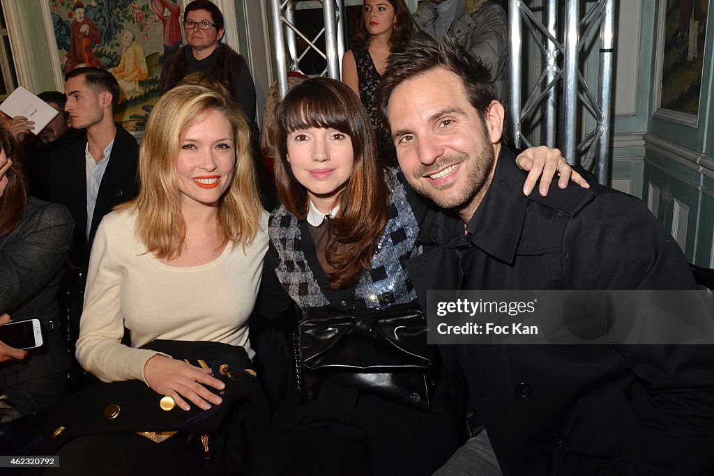 Alexis Mabille: Front Row - Paris Fashion Week - Haute Couture S/S 2015