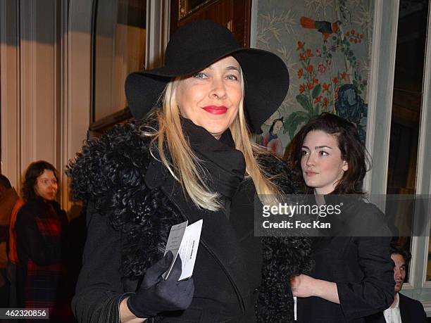 Melonie Foster Hennessy attends The Alexis Mabille show as part of Paris Fashion Week Haute-Couture Spring/Summer 2015 on January 26, 2015 in Paris,...