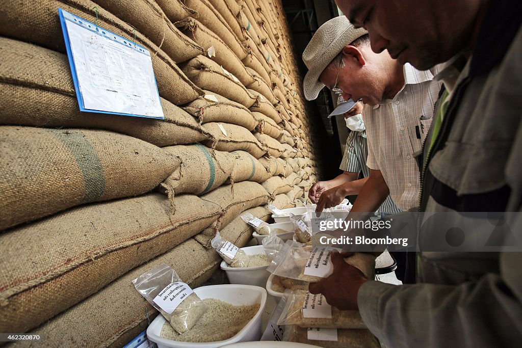 Prospective Buyers Inspect Rice At Warehouses Ahead of Government Auction