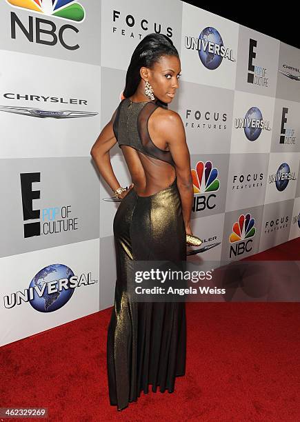 Athlete DeeDee Trotter attends the Universal, NBC, Focus Features, E! sponsored by Chrysler viewing and after party with Gold Meets Golden held at...