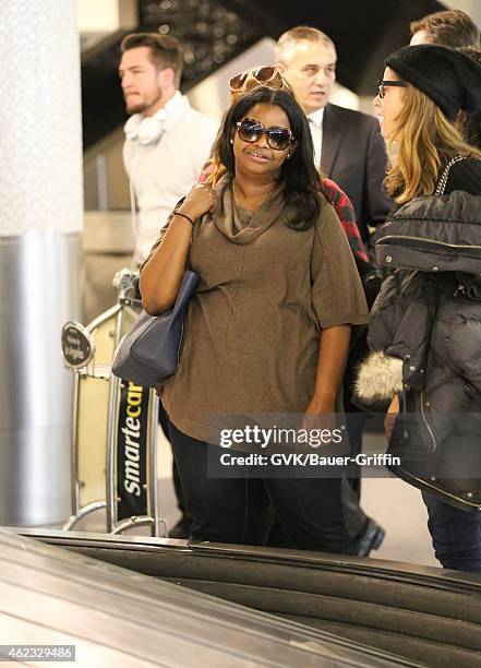 Octavia Spencer is seen at LAX on January 26, 2015 in Los Angeles, California.