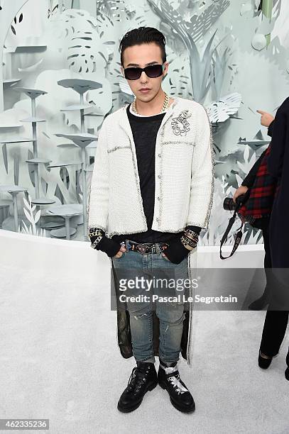 Dragon attends the Chanel show as part of Paris Fashion Week Haute Couture Spring/Summer 2015 on January 27, 2015 in Paris, France.