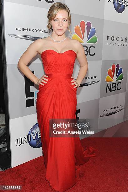 Actress Eloise Mumford attends the Universal, NBC, Focus Features, E! sponsored by Chrysler viewing and after party with Gold Meets Golden held at...