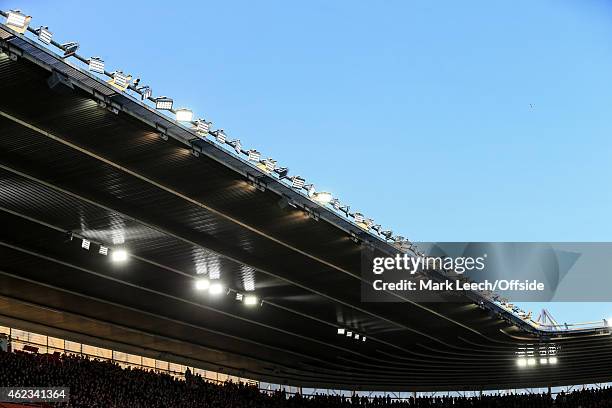 General view of St Mary's Stadium during the FA Cup Fourth Round match between Southampton and Crystal Palace at St Mary's Stadium on January 24,...