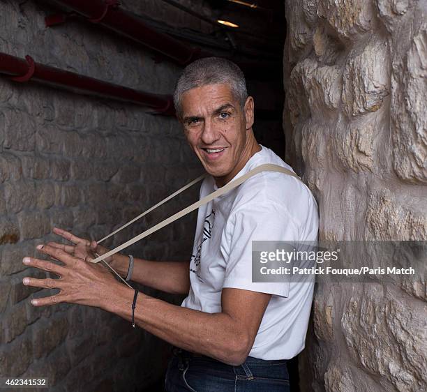 Actor Samy Naceri is photographed for Paris Match on January 8, 2015 in Paris, France.