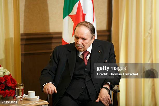 Algerian President Abdelaziz Bouteflika on January 25, 2015 in Algiers, Algeria.