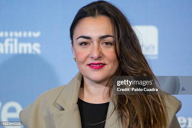 Actress Candela Pena poses during a photocall to present 'Las Ovejas No Pierden El Tren' at 'Palafox' cinema on January 27, 2015 in Madrid, Spain.