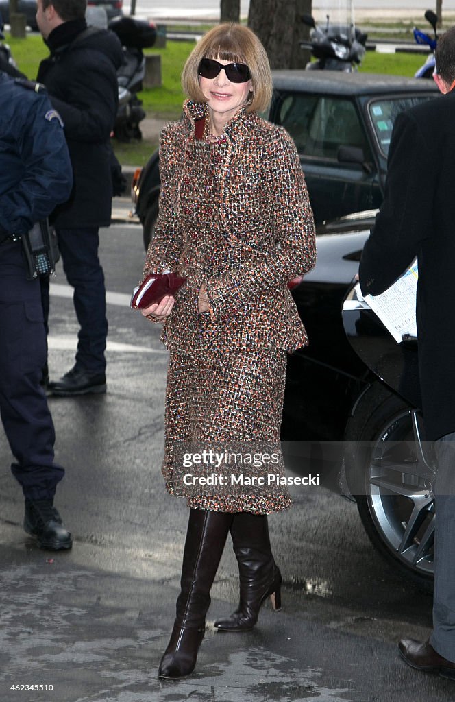 Celebrity Sightings In Paris  -  January 27, 2015