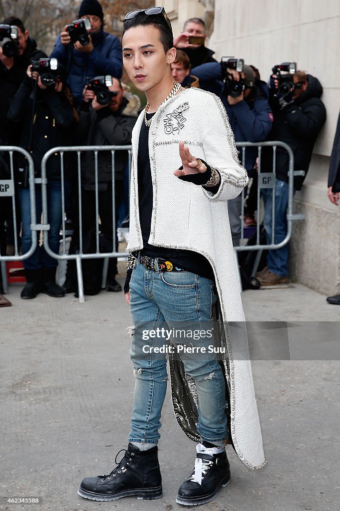 Celebrity Sightings - Day 3 - Paris Fashion Week : Haute Couture S/S 2015
