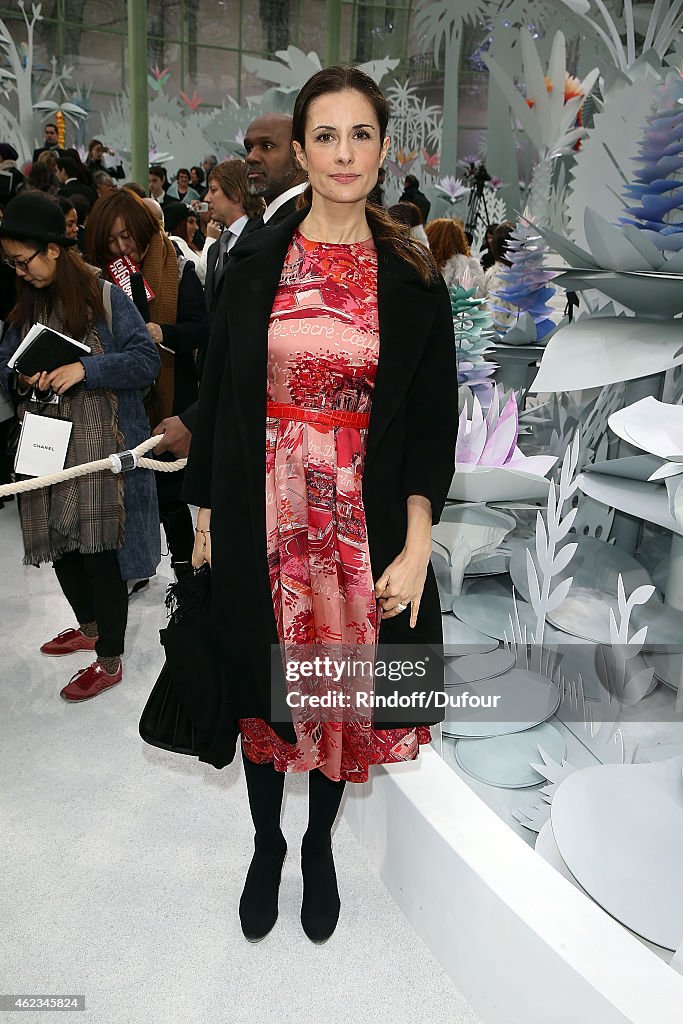 Chanel : Front Row - Paris Fashion Week - Haute Couture S/S 2015