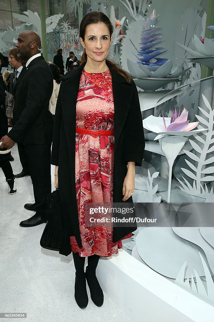 Chanel : Front Row - Paris Fashion Week - Haute Couture S/S 2015