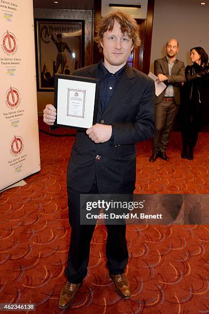 Paul Barritt joint winner of the Best Designer Award for 'Golem' at the 2015 Critics' Circle Theatre Awards at The Prince of Wales Theatre on January...