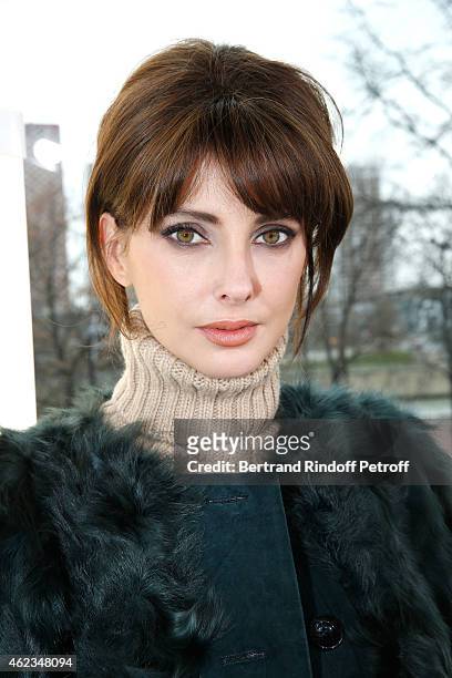 Actress Frederique Bel attends the Stephane Rolland show as part of Paris Fashion Week Haute Couture Spring/Summer 2015 on January 27, 2015 in Paris,...