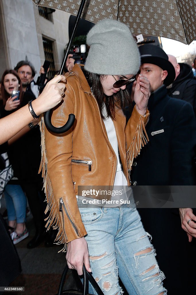 Celebrity Sightings In Paris  -  January 27, 2015