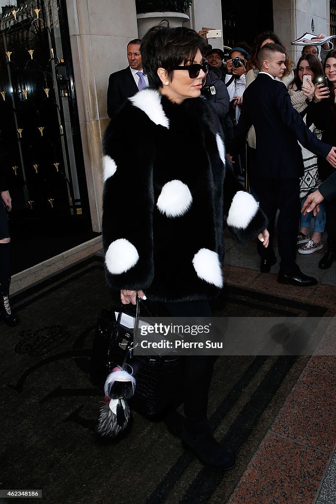 Celebrity Sightings In Paris  -  January 27, 2015