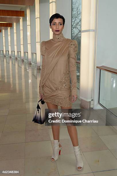 Sonia Rolland attends the Stephane Rolland show as part of Paris Fashion Week Haute-Couture Spring/Summer 2015 on January 27, 2015 in Paris, France.