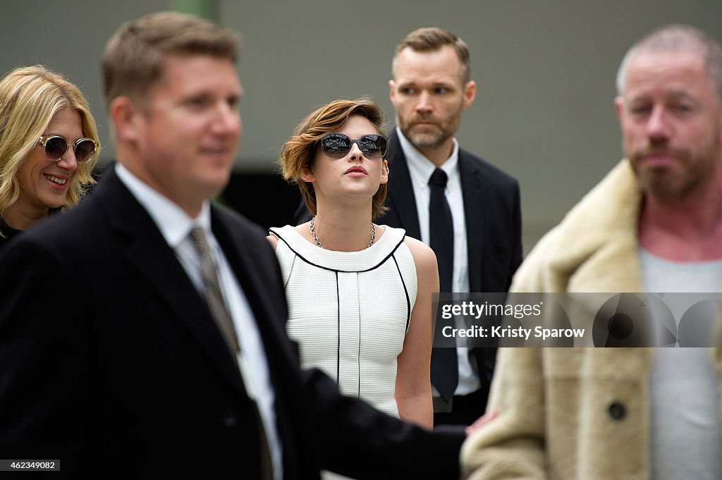 Chanel : Outside Arrivals - Paris Fashion Week - Haute Couture S/S 2015